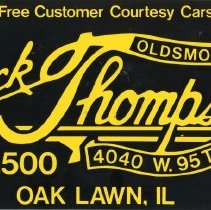 Jack Thompson Oldsmobile Promotional License