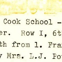 Cook Avenue School 1st Grade Class,1932