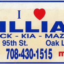 William Buick, Kia, and Mazda Promotional License Plate