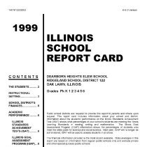 Dearborn Heights Elementary School Report Card, 1999