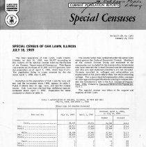 Special Census of Oak Lawn, IL, 1969