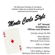 Chamber of Commerce 64th Installation Invitation, 2010
