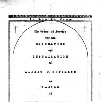 Faith Ev. Lutheran Church Ordination, 1940