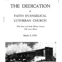 Faith Ev. Lutheran Church Dedication, 1958
