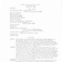 First Congregational Church Bulletin, June 11, 1944