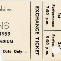 New Horizons Pageant Ticket Stub