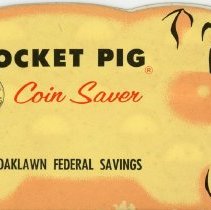Oak Lawn Federal Savings Pocket Pig Coin Saver
