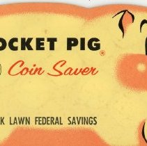 Oak Lawn Federal Savings Pocket Pig Coin Saver