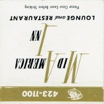 Mid America Inn Matchbook