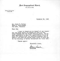 Boy Scout Troop 682 Thank You Letter, 1946