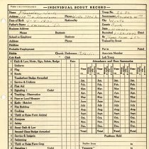 Individual Explorer Record: Jack Frawley, 1946