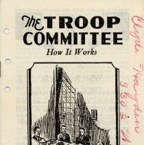 Troop Committee Pamphlet, 1936