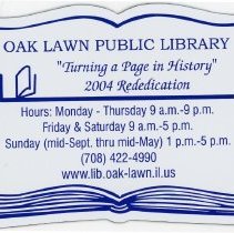 Oak Lawn Public Library Magnet