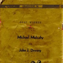 Grandview Park Firemen's Assn Benefit Dance, 1948