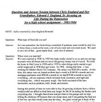 Edward J. England Interview, 1984