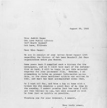 Oak Lawn Baseball for Boys History, 1965