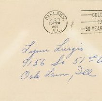 Oak Lawn Golden Jubilee Envelope