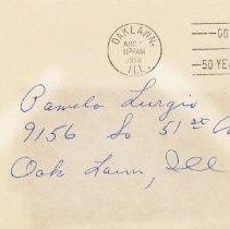 Oak Lawn Golden Jubilee Envelope