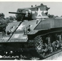 Oak Lawn War Memorial Postcard