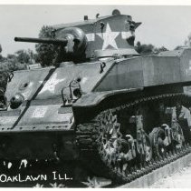 Oak Lawn War Memorial Postcard