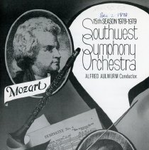1978 - 1979, Southwest Symphony Orchestra Program