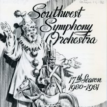 1980 - 1981, Southwest Symphony Orchestra Program