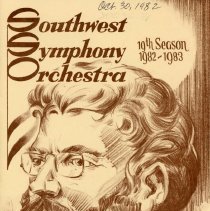 1982 - 1983, Southwest Symphony Orchestra Program