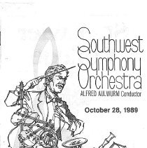 1989 - 1990, Southwest Symphony Orchestra Program