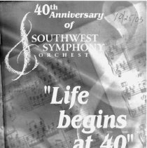 2003 - 2004, Southwest Symphony Orchestra Program