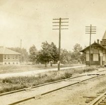 Oak Lawn Train Depot Postcard