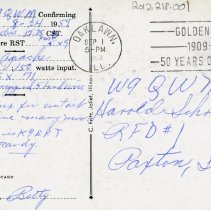 Citizen's Band Radio Postcard, K9JDE