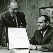 Presentation to Mayor Fred M. Dumke by American Airlines