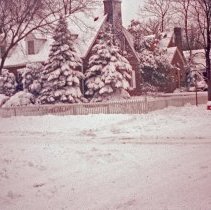 Corner View of the Eldridge Residence during Christmas