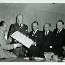 Presentation to Dumke by Judge Boyle