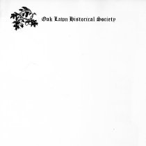 Oak Lawn Historical Society Letterhead