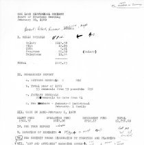 Oak Lawn Historical Society Minutes, 1980