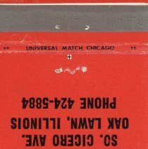 Bonanza Sirloin Pit Restaurant Matchbook