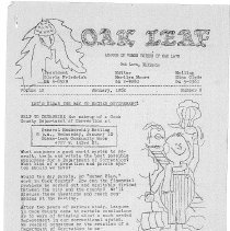 League of Women Voters Newsletter, 1962