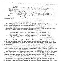 League of Women Voters Newsletter, 1963