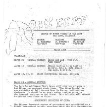 League of Women Voters Newsletter, 1967