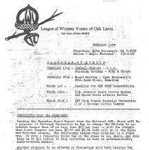 League of Women Voters Newsletter, 1972