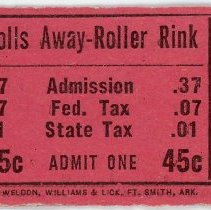 Oak Lawn Roller Rink Ticket