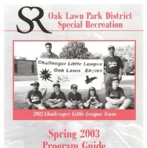 Park District Spec Rec Program Guide, 2003