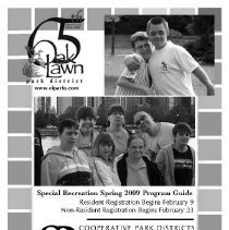 Park District Spec Rec Program Guide, 2009