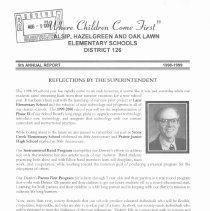 School District 126 Annual Report, 1998-99