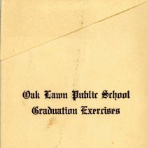 Cook School Graduation Program, 1913