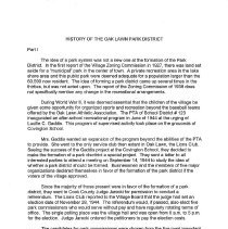 Oak Lawn Park History