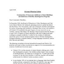 SD126 Strategic Planning Update, 2008