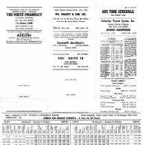 Bus Schedule, 1958