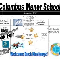 Columbus Manor School Calendar, 2010-11